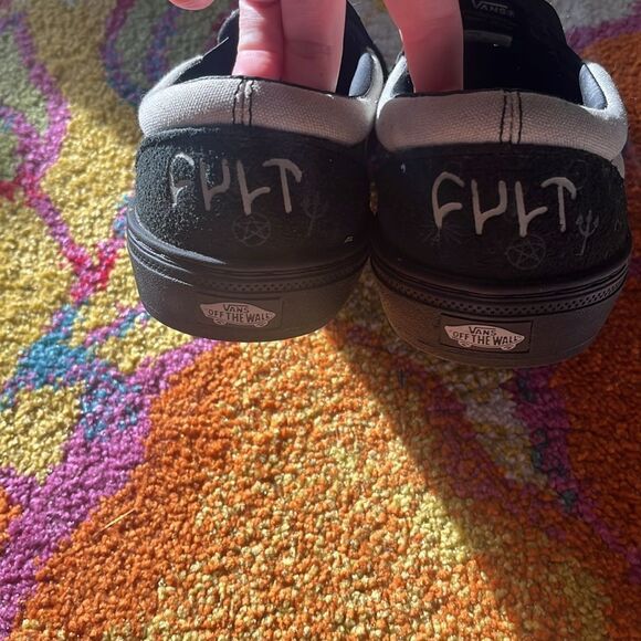 CULT X VANS SLIP ONS SHOES MENS 7.5 WOMENS 9 - Picture 4 of 7